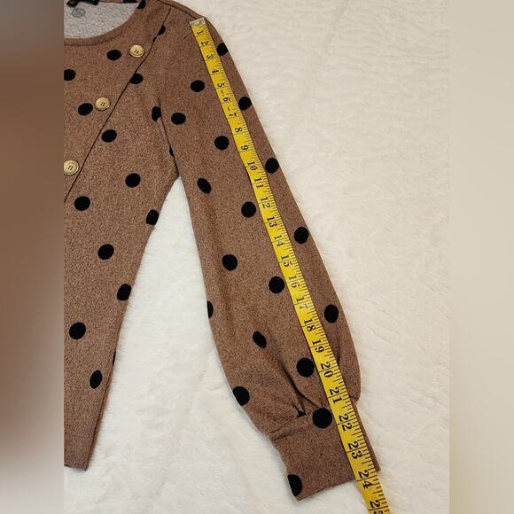 Adrienne Vittadini Polka Dot Sweater, Size Small - Picture 7 of 11